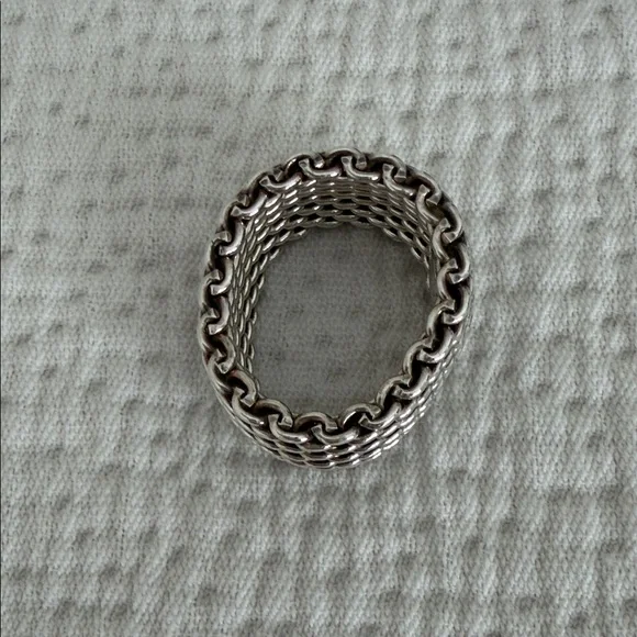 Tiffany & Co. Silver Mesh Ring - Picture 2 of 5